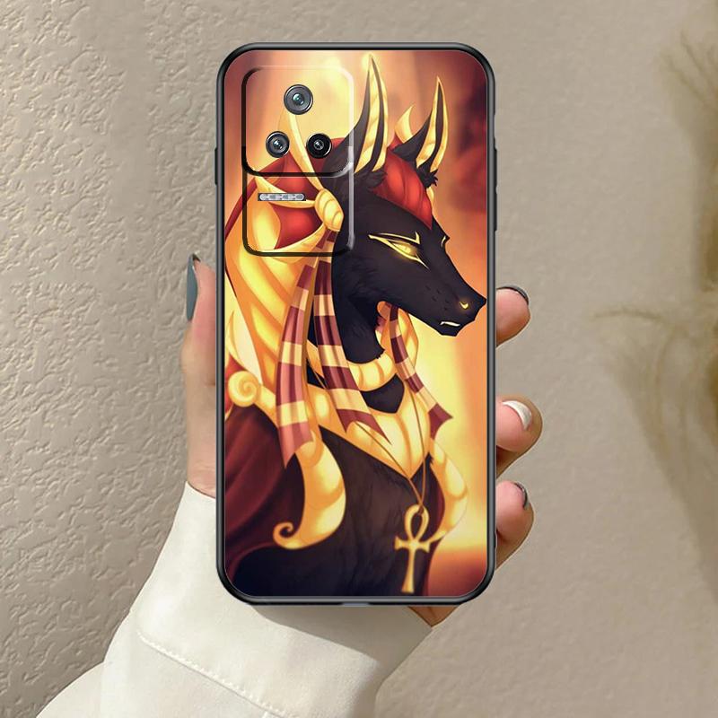 Egypt Nefertiti Anubis Ankh Case For Xiaomi 13T 14T 15T Pro 14 15 Ultra 17 Pro Max POCO F8 F7 F5 F6 X3 X5 X6 X7 Pro Cover