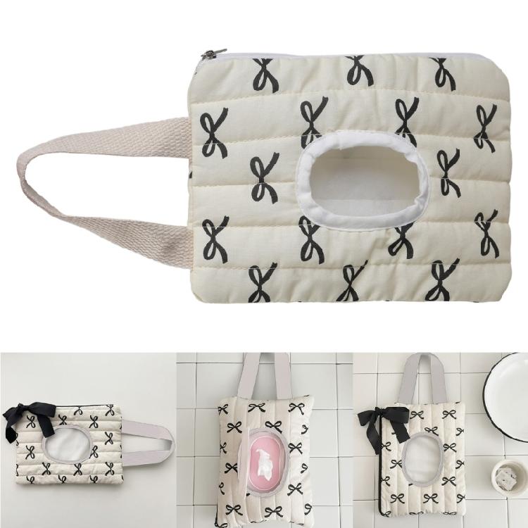 Fashionable Cotton Tissue Container Portable and Multifunctional Tissue Storage Case for Household Everyday Use