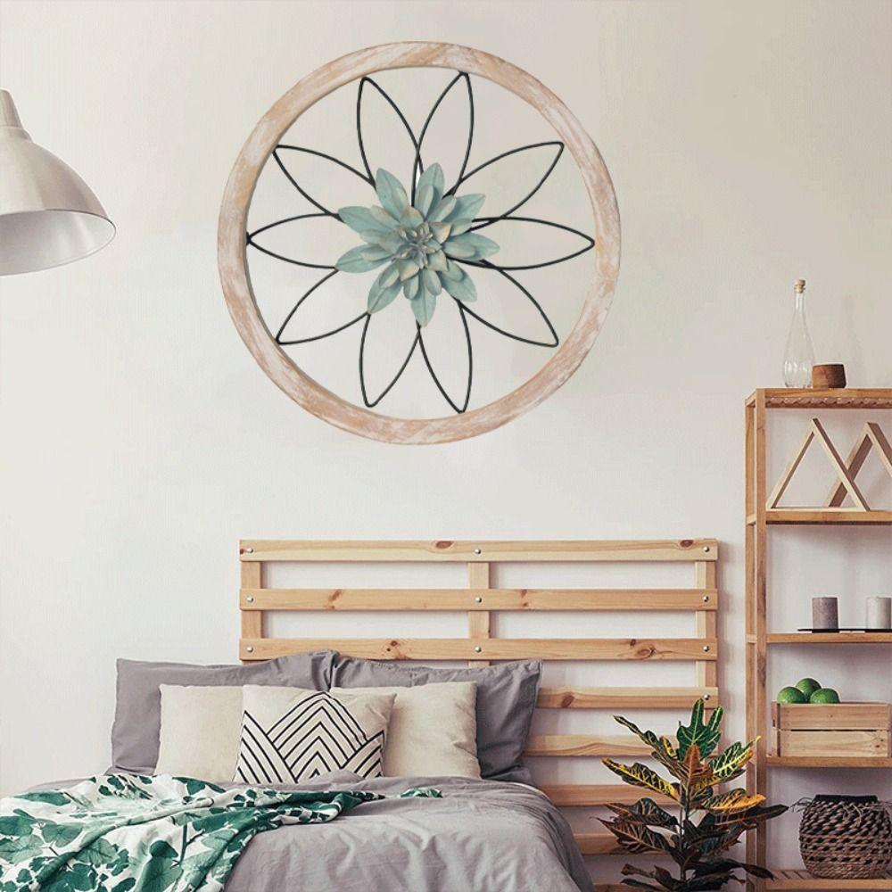 1/3pcs Circular Flower Wall Decoration Retro Wall Background Pendant Wall Hanging  Bedroom