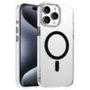 For iPhone 15 Pro Max Case Compatible with MagSafe Clear PC+TPU Sealed Magnetic Phone Cover