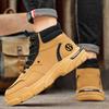 Fashion Men's Boots High Quality Comfor Men Ankle Boots Thick-soled High Top Casual Shoes Outdoor Non-slip Men Motorcycle Boots