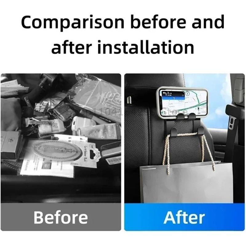 Xiaomi Car Seat Hook Hanging Storage Mobile Phone Holder Multifunctional Rear Seat Bracket Back of Car Interior Seats Hanger New