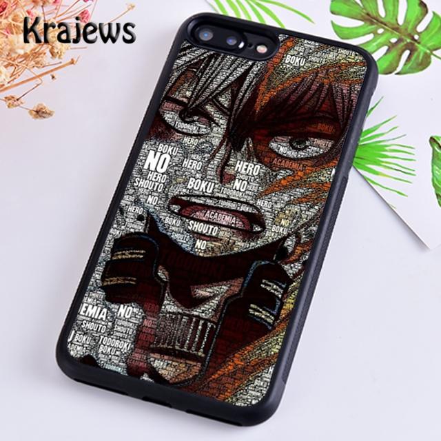 Kryt na telefon Krajews Shoto Todoroki My Hero Academia pro iPhone 14 5 6s 7 8 plus 11 12 13 pro XR XS max Galaxy S21 S22ultra