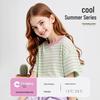 Disney Girls' Summer Quick-Dry Striped T-Shirt