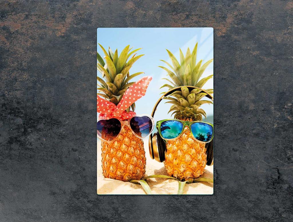 SZKLANA DESKA DO KROJENIA 35x52 ANANAS