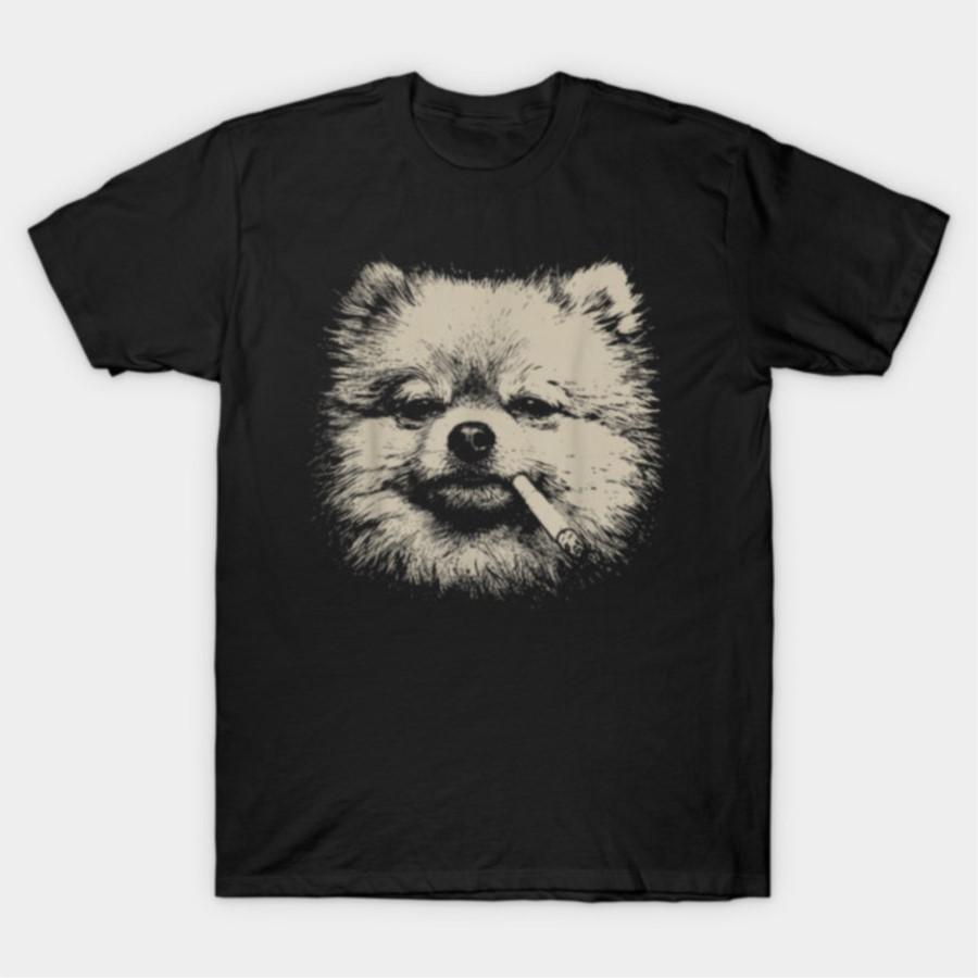

Pomeranian Dog Meme T-shirt For Men Women 100% Cotton T Shirts Short Sleeve Tops 0128-2 - Men s Summer Cotton Graphic Tee S разноцветный