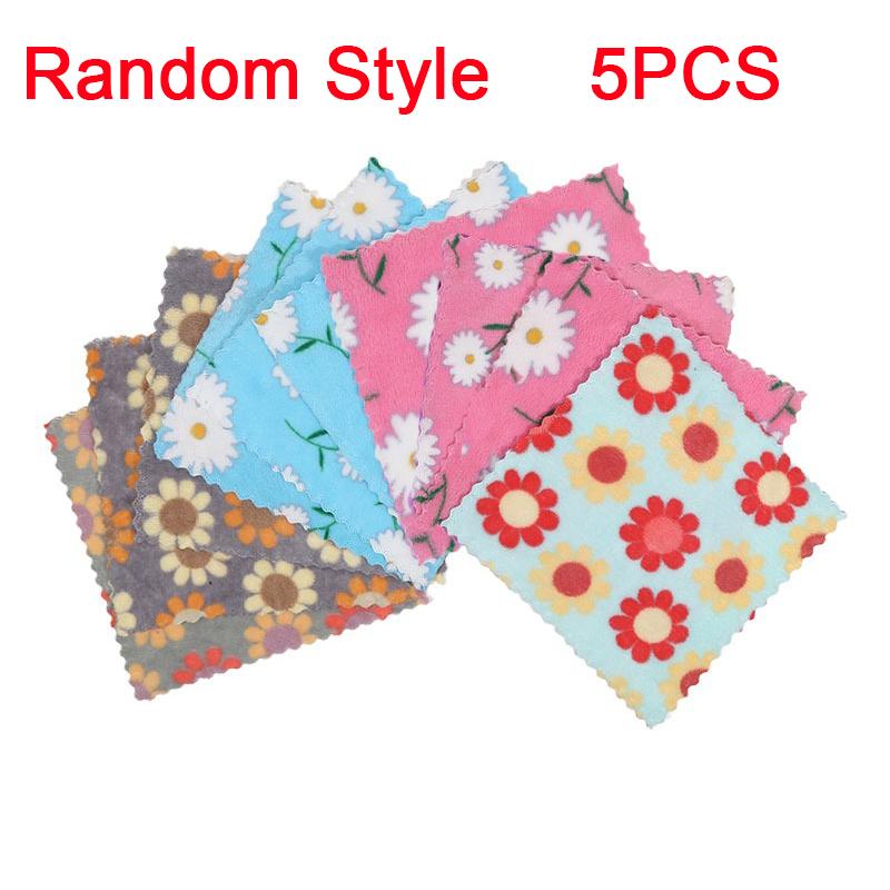 

25X25CM Kitchen Soft Absorbent Dishcloth Coral Fleece Sunflower Wiping Towel Rags Reusable Household Cleaning Towel 5pcs