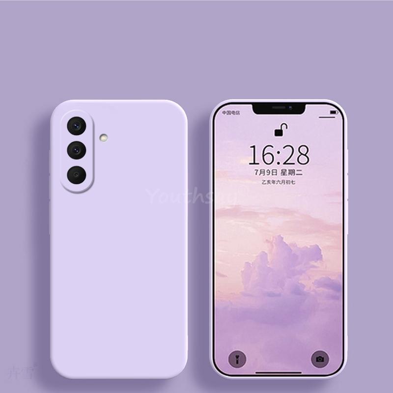 For Samsung Galaxy A27 Case Liquid Silicone Plain Samsung A27 Cover TPU Anti-drop Phone Protector Case Galaxy A27 Cover