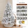 2M Luminous White Flocked Christmas Tree for Home or Window Decoration