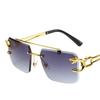 Sunglasses Men Fashion Rimless Sun Glasses Shades Lens Ladies Frameless Eyeglasses
