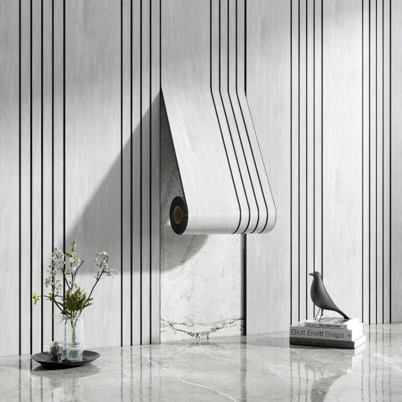 3D Embossed Wood Grain Wall Sticker: Waterproof TV Background Decor Panel