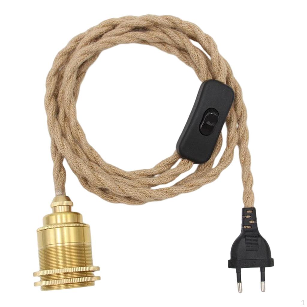 Vintage-Stil-Lampenkabel, flexibel, für industrielle Pendelbeleuchtung, Schwarz