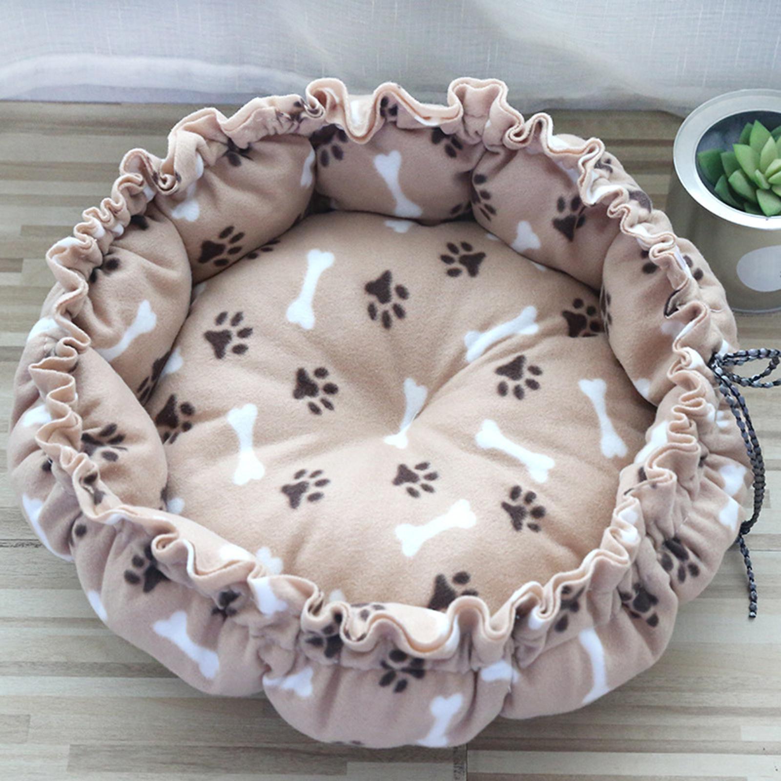 

Fluffy Pet Dog Cat Bed Warm Adjustable Mat Comfortable for Small Medium Dogs