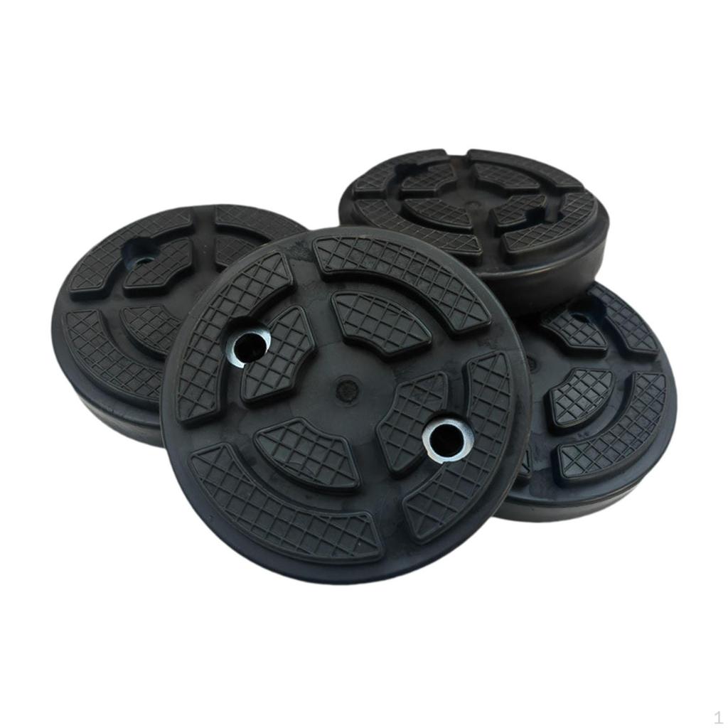 4 Pieces Round Car Jack Lifting Pads Accessory Replace Parts 4.7x1.2inch Versatile Replacement for