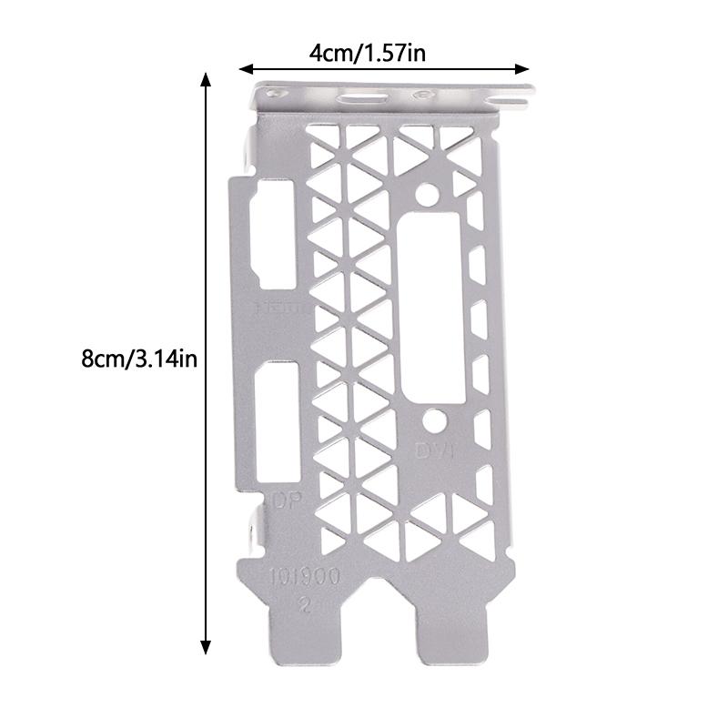 

Shield Full Half Height BackPlate For MSI GeForce GTX 1050 2GT LP Graphics Card Baffle Strip Bezel Blank