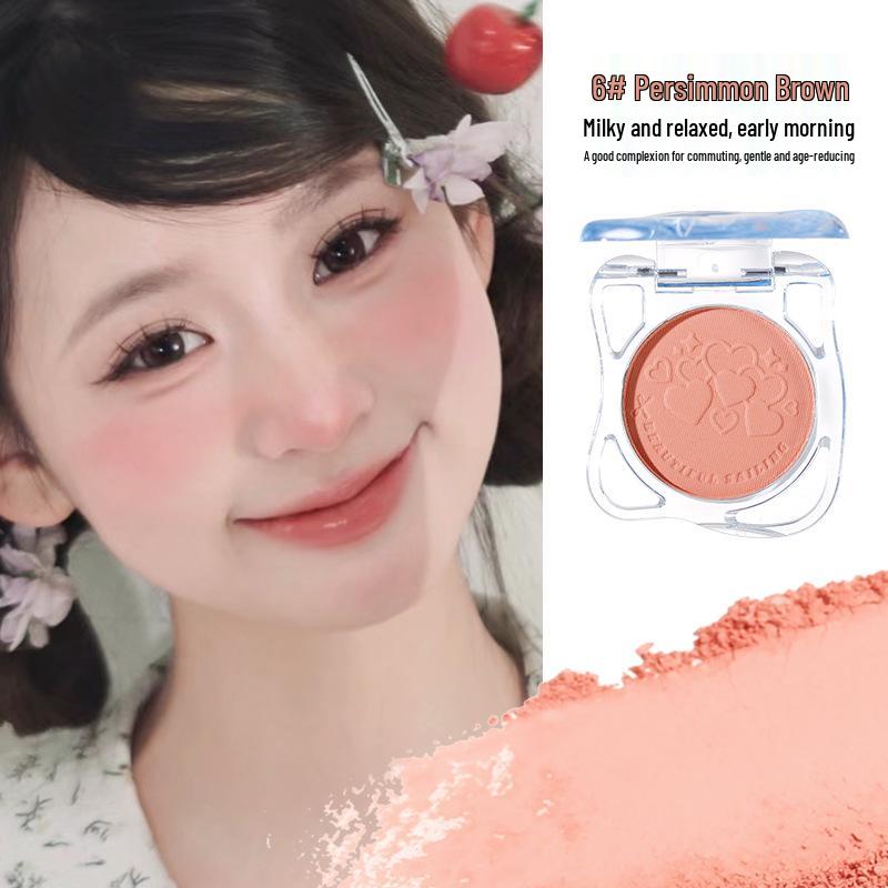 xixi Glowing Rendezvous: Translucent Blush - Natural Matte, Highlight & Expand Color, Easy for Complexion - Ideal for Students
