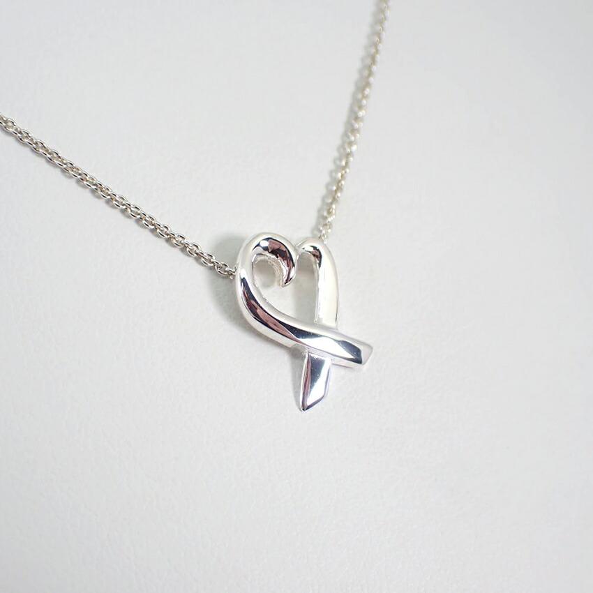 [Used] TIFFANY 925 Loving Heart Pendant/Necklace/g505-39