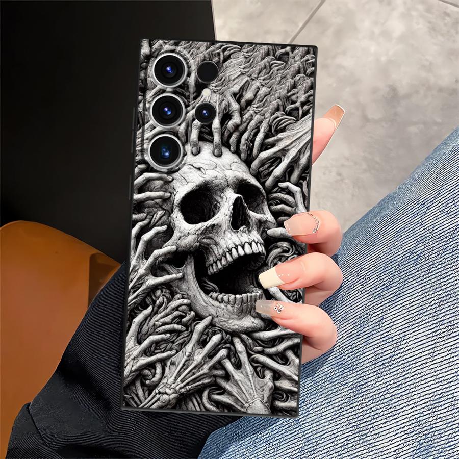 Skeleton Case for Samsung Galaxy S26 Ultra S24 S23 Note 20 8 9 10 S25 Plus S20 Ultra S10 S9 S21 FE Funda Phone Cover