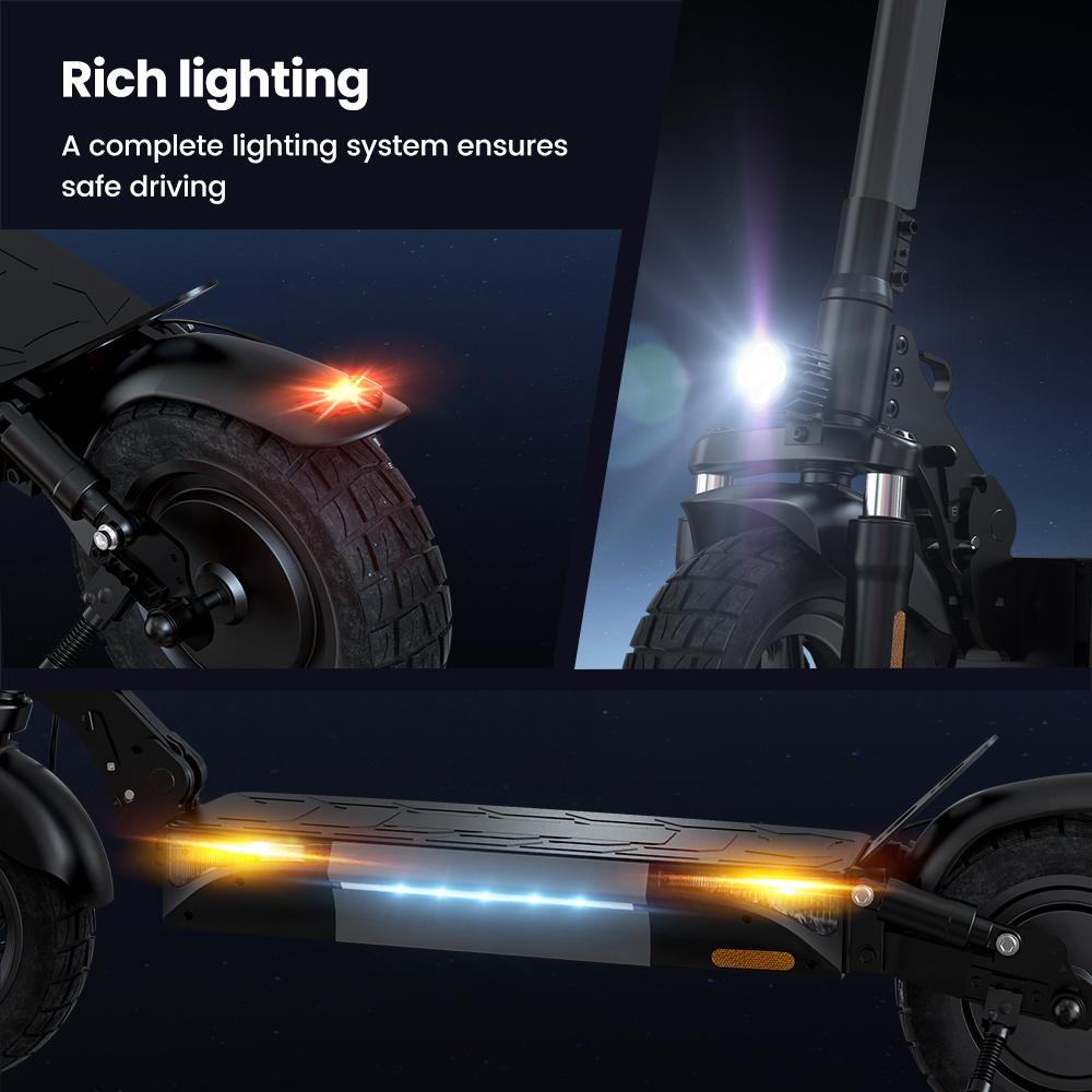 iScooter Electric Scooter 45km/h Max Speed 1000W Motor 14Ah 10 Inch Off Road Tire With Suspension Escooters