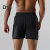 Herren-Badeshorts, doppellagig, schnelltrocknend, mit Kordelzug, elastischer Bund, Surf-Badeshorts für heiße Quellen, hohe Elastizität, Komfort