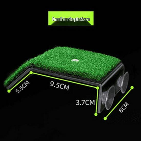 

Платформа для лазания и отдыха для черепах с имитацией травы и пологим спуском для укрытия Other