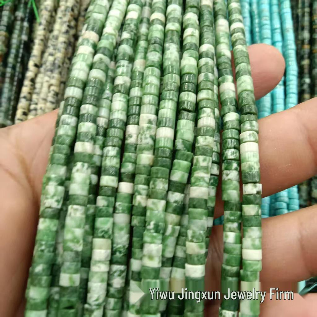 2x4mm Natural Agate Stone Separator Beads for DIY Jewelry Making - Loose Semi-Finished Accessories In Stock