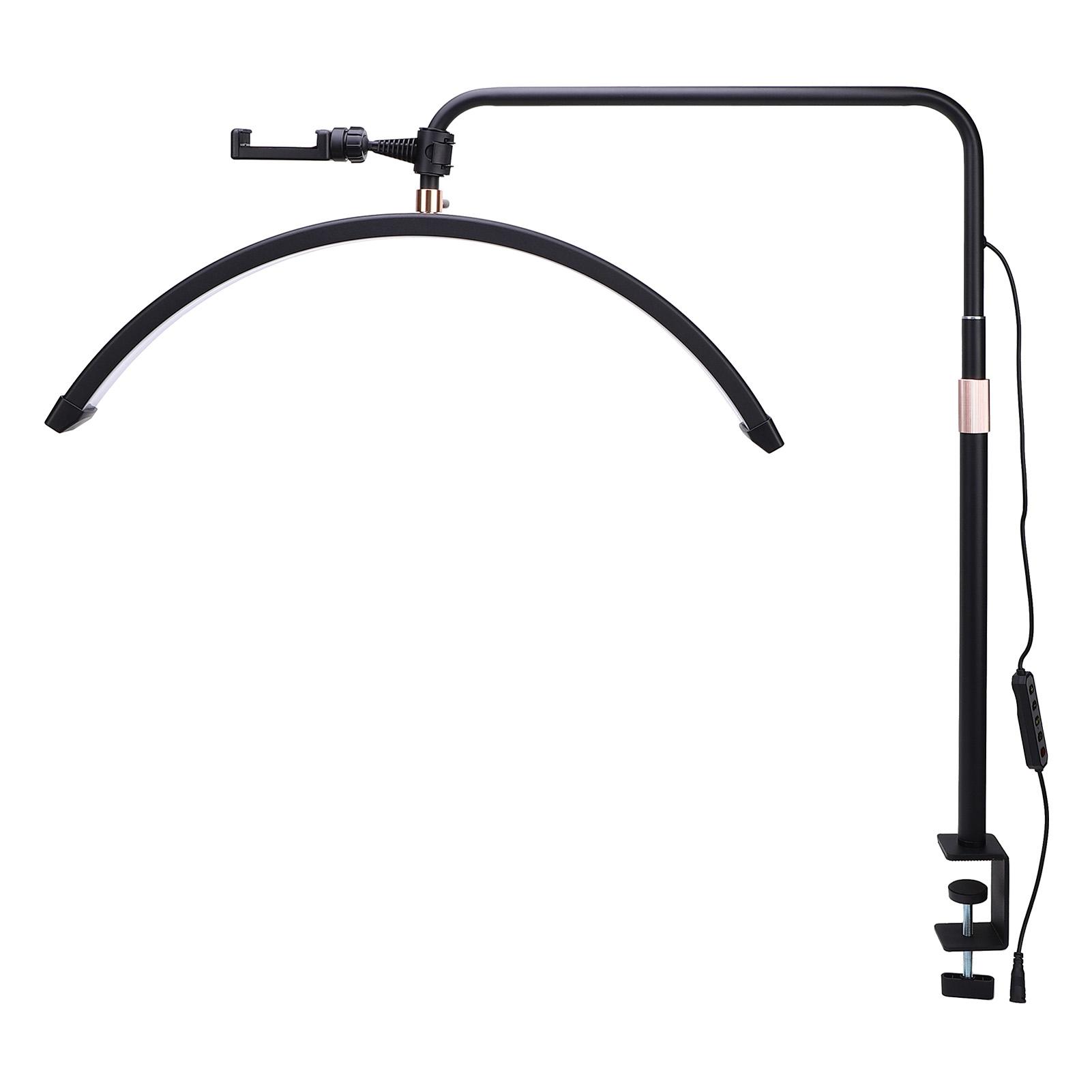 

20-дюймовый светодиодный светильник с регулируемой цветовой температурой, яркостью, бестеневым освещением, вращающейся на 360 градусов головкой и пультом дистанционного управления US Plug