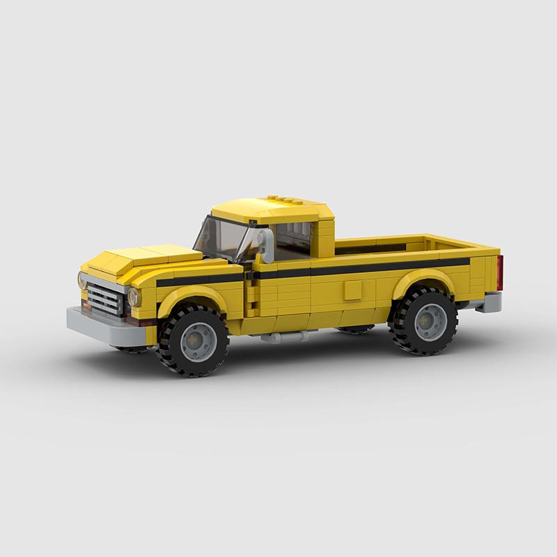 City Sports Racing Car F 250 MOC Pickup Truck Building Blocks Technique Carrier Vehicle Famous Racers Toys Kids