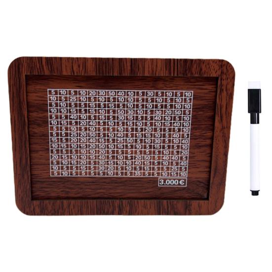 Wooden Money Box with Counter Savings Target And Numbers Money Saver Coin Bank Reusable Cash Vault Savings Box for Kids And Adults Savings Challenge