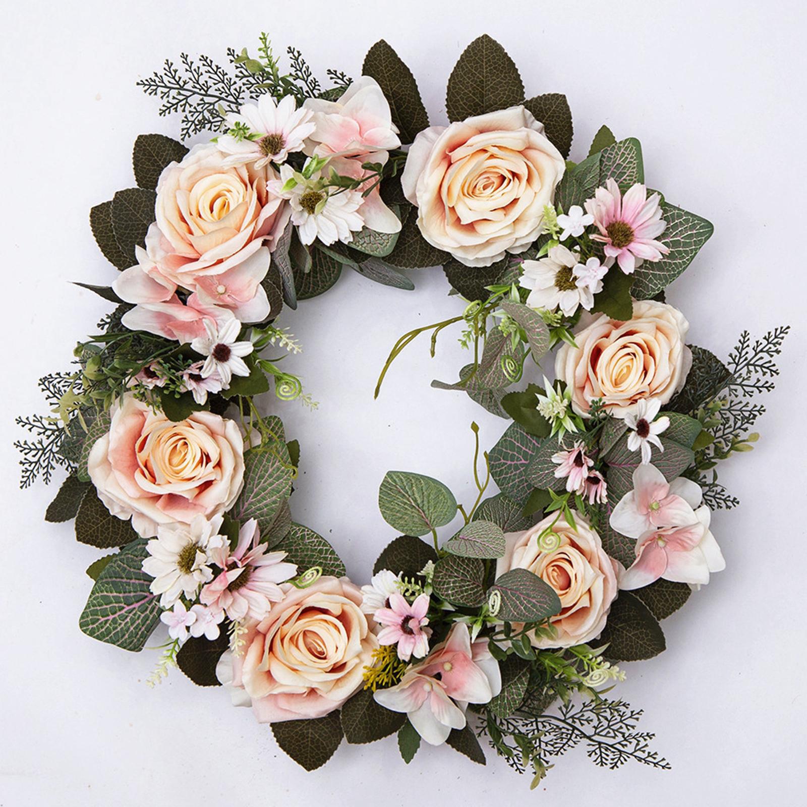 

Handmade Artificial Wreath Photography Props Hanging Wreath for Bedroom Living Room