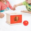 Object Permanence Box Coordination Training Fine Motor Skill Sensory Toy Wooden Block Early