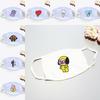 Kpop Bts Atmungsaktive Baumwollmischung Gesichtsmaske Mit Cartoon-Druck Für Täglichen Sonnenschutz