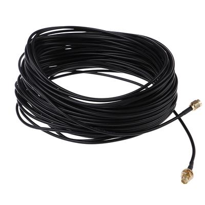1Pc 20M Wifi Router Antenna Extension Cable Cord Rg174 Rp-Sma Male To Female