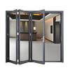 Aluminum Alloy Folding Sliding Door for Villa Balcony with Floor-to-Ceiling Glass Panels