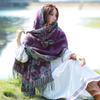 Spring and Autumn new shawl Yunnan Xinjiang travel with sunscreen cloak retro fringed imitation cashmere scarf