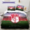Set Copripiumino Trapuntato con Logo Granada CF Federa Decorazione per la Casa Regalo di Compleanno (1 * copripiumino + 2 * federa, senza nucleo)