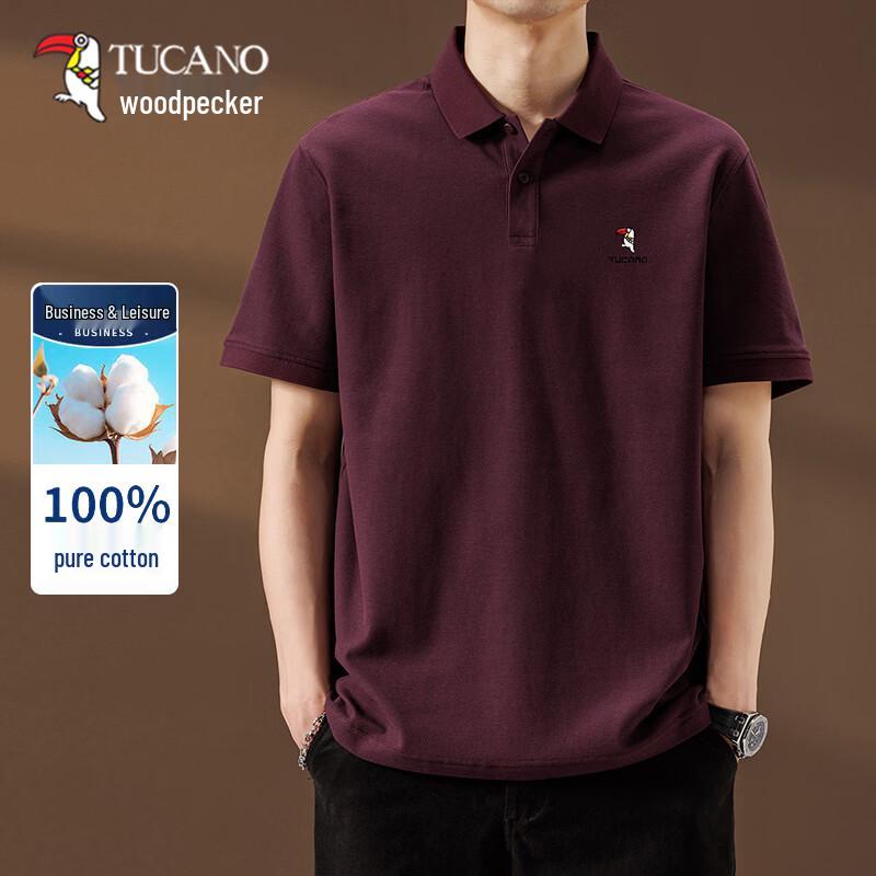 Tucano Herren-Poloshirt aus 100 % Baumwolle mit kurzen Ärmeln