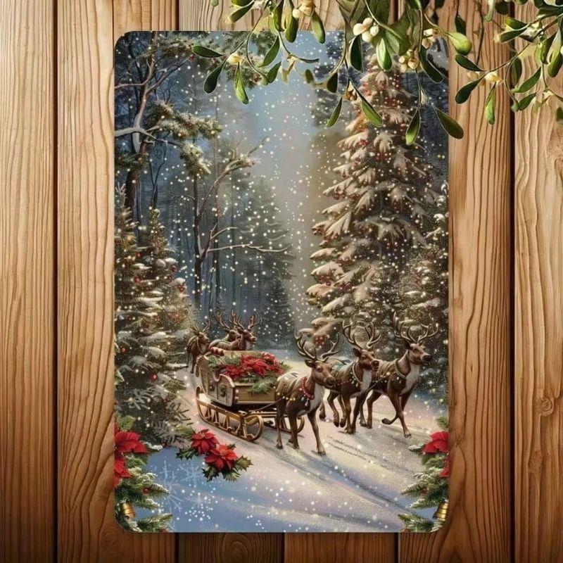 Retro Metal Wall Art Tin Sign 20x30cm Living Room Home Decor