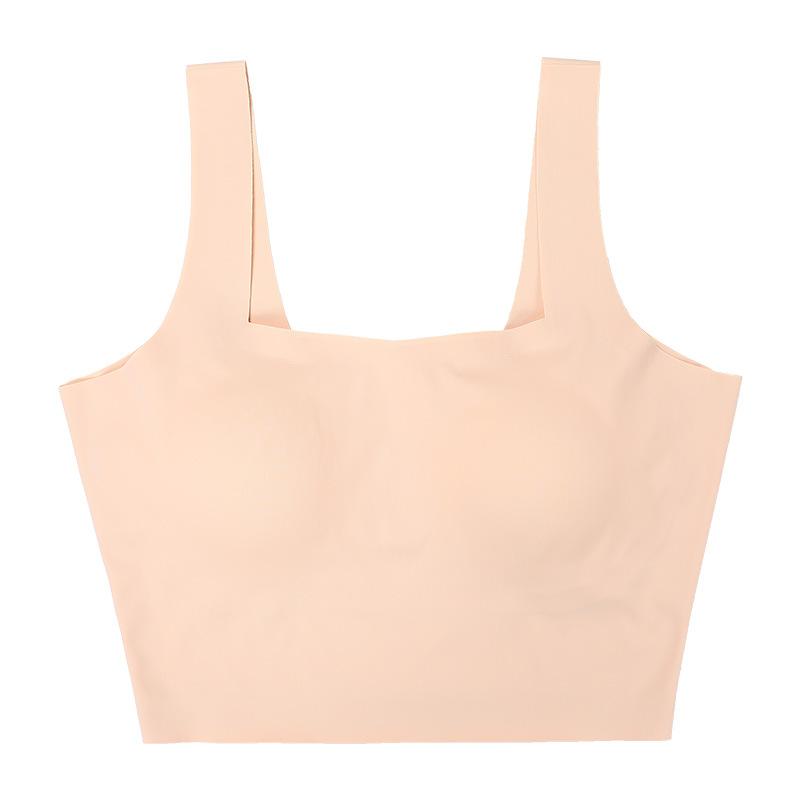 

European and American women s one-piece bra, summer thin wide shoulder support, breast covering underwear, women s bra XL