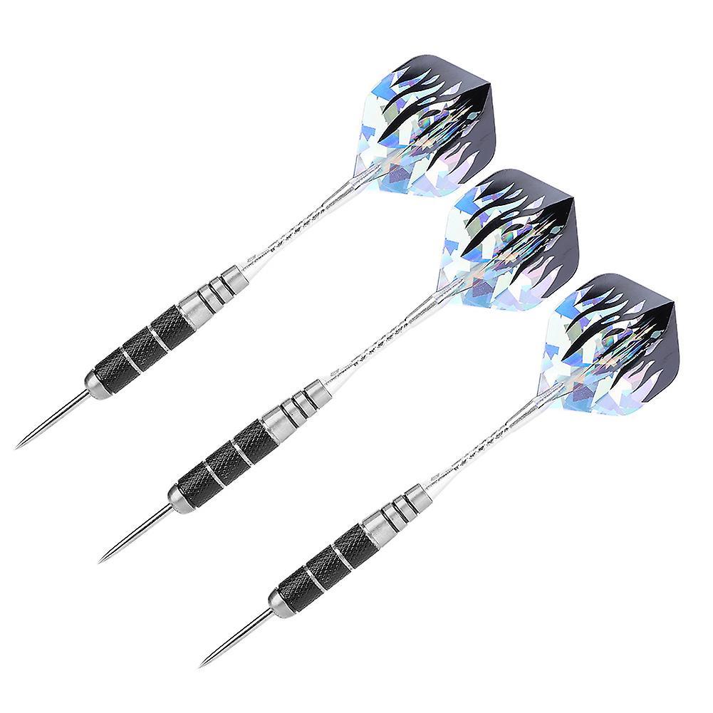 3Pcs 153mm Professional Stainless Steel Tip Target Throwing Darts Set With 6pcs Flights