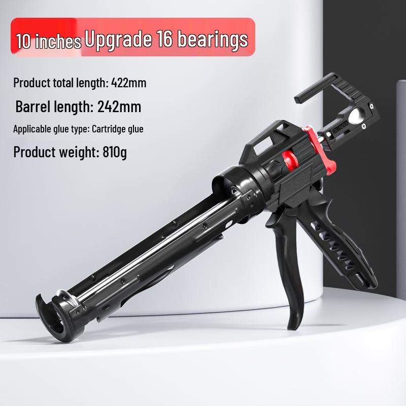 Automatic Glass Glue Gun with 26 Bearings - Labor-Saving Caulking Tool for Structural Adhesive