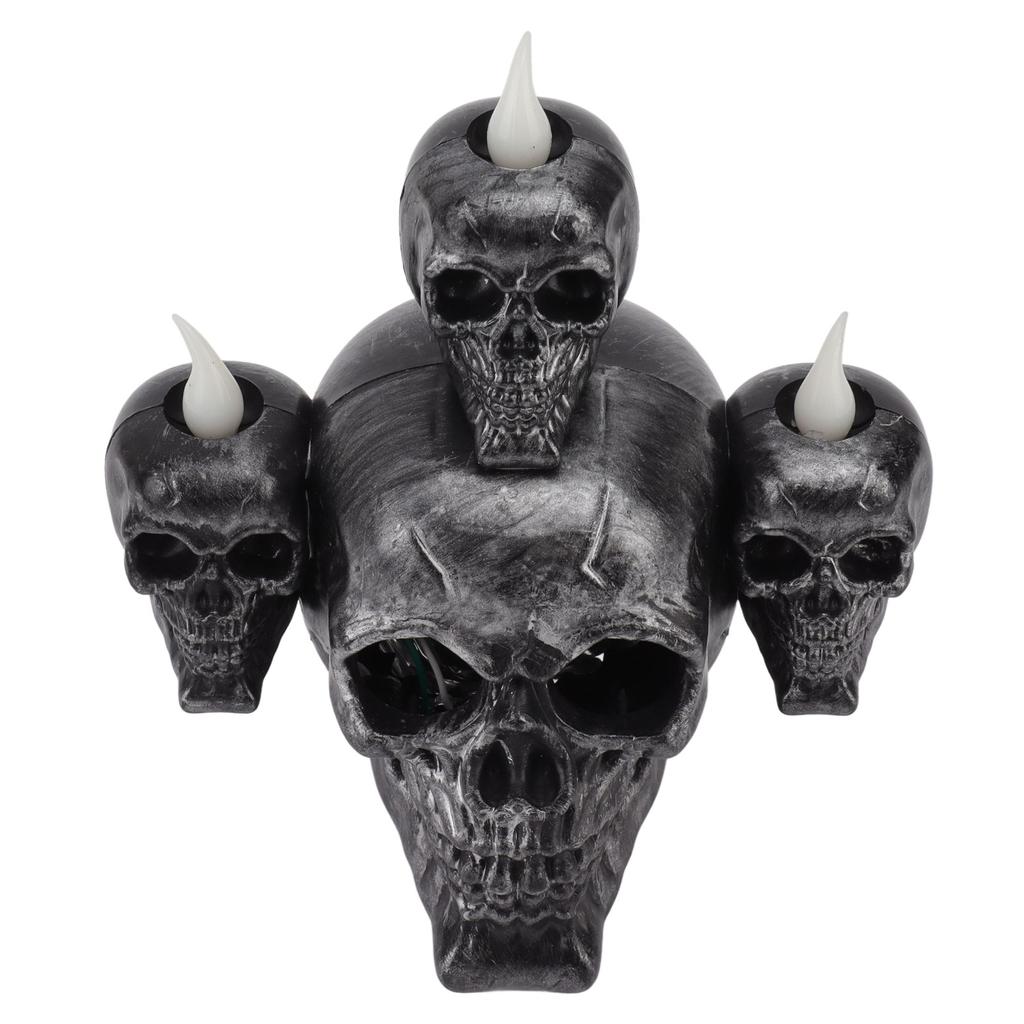 Halloween Electronic Candle Lamp Flameless LED Decorative Modern Sandalwood Incense Skeleton Light