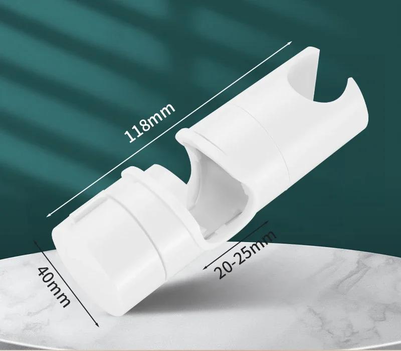 1ks Univerzální držák na sprchovou hlavici Nastavitelný 18~25mm ABS Chromový držák na sprchovou tyč Koupelnové doplňky Sprchové montážní držáky