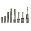 Socket Adapter Bit Adapter 1/4in 2/3/8pcs Chrome Vanadium Steel