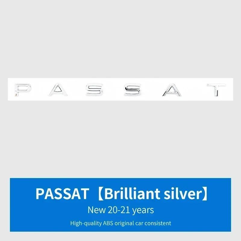 Bxfzp9 1Pcs ABS Car Logo Letter Sticker Rear Tail Door Trunk Sticker Rear Emblem Sticker FOR VW Passat 2016-2021 Accessories Styling