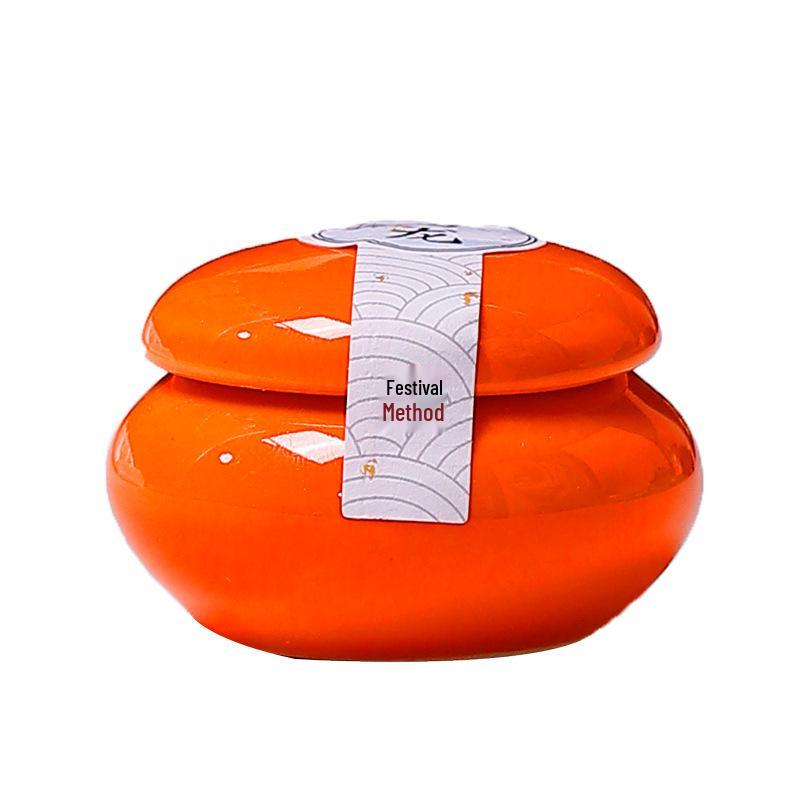 Tonghuo Pine Cone Scent Solid Perfume - Ceramic Can, Chinese Ancient Style, Long-Lasting Light Fragrance