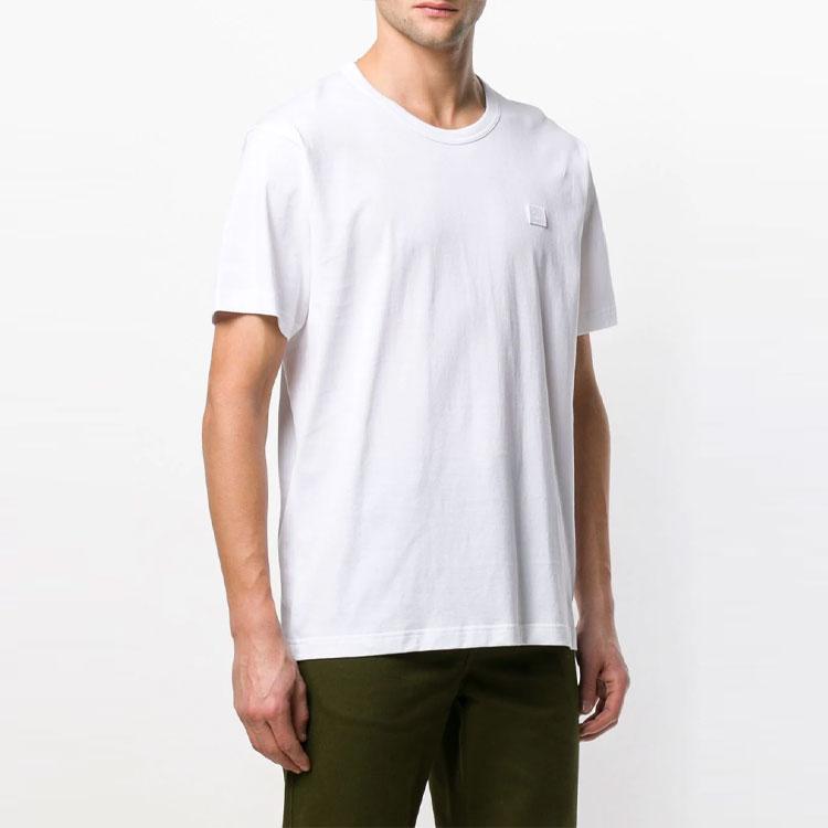Acne Studios T-Shirts Unisex White Crew Neck Moderate 25E173-WHITE