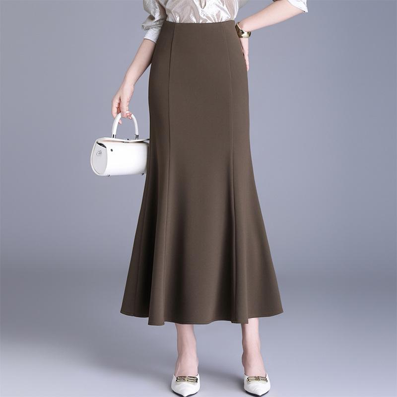 Spring 2026 Elegant Slim-Fit High-Waisted Fishtail Skirt Large