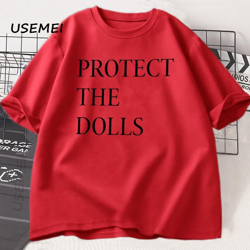 

Protect The Dolls T Shirt Men Women Print Cotton Tshirt Pride Human Rights T-shirt Loose Short Sleeve Comfortable Round Neck M