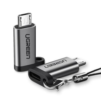 Adaptateur USB-C vers micro USB gris